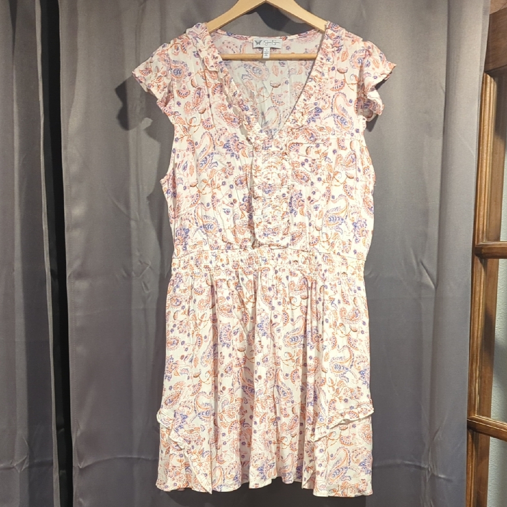 Floral Paisley Print Dress Size L